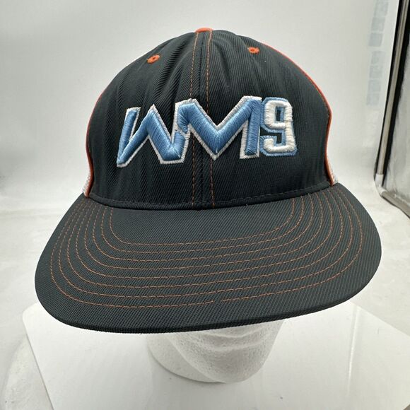 WM9 BASEBALL HAT CAP NORTH CAROLINA  6 7/8 - 7 3/8 GREY Trucker - Picture 1 of 11